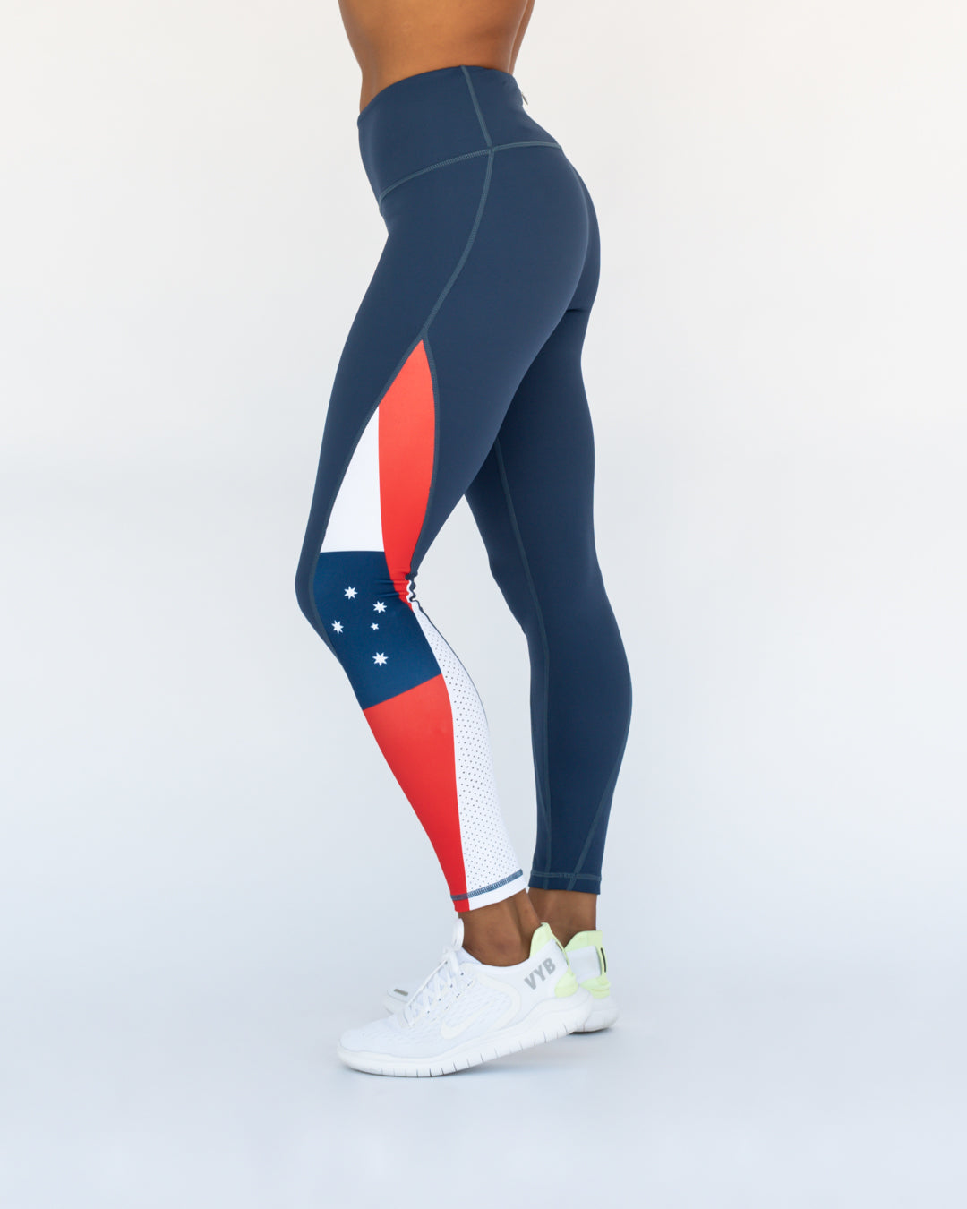 'True Blue' Functional Tights 7/8 Length