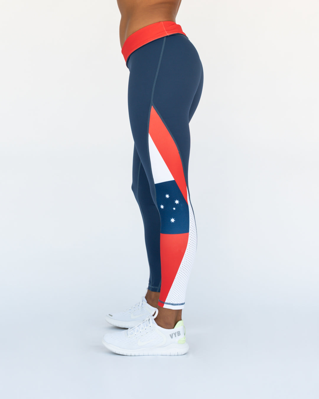 'True Blue' Functional Tights 7/8 Length