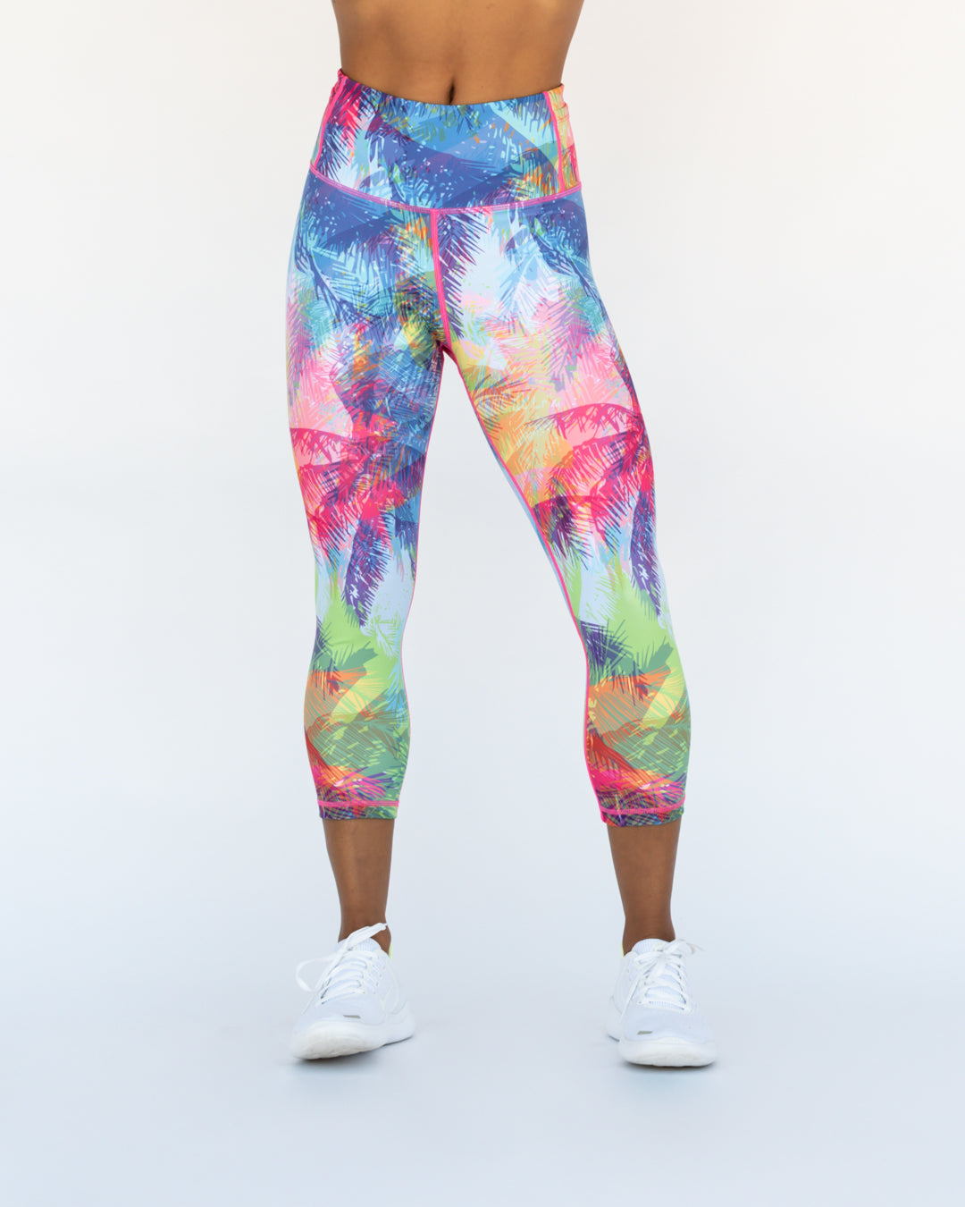 Tropical Punch Leggings 3/4 Length