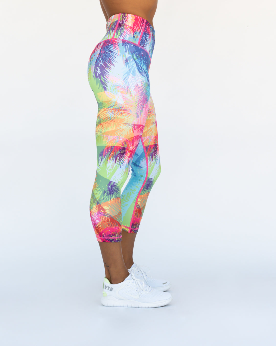 Tropical Punch Leggings 3/4 Length