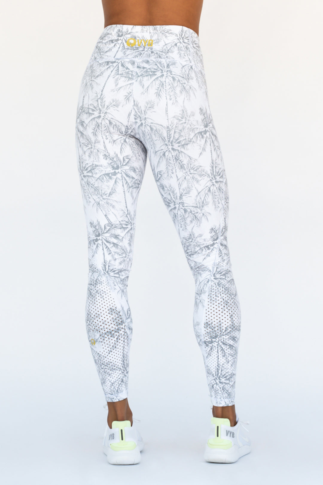 Palm Tree Printed Leggings with pockets