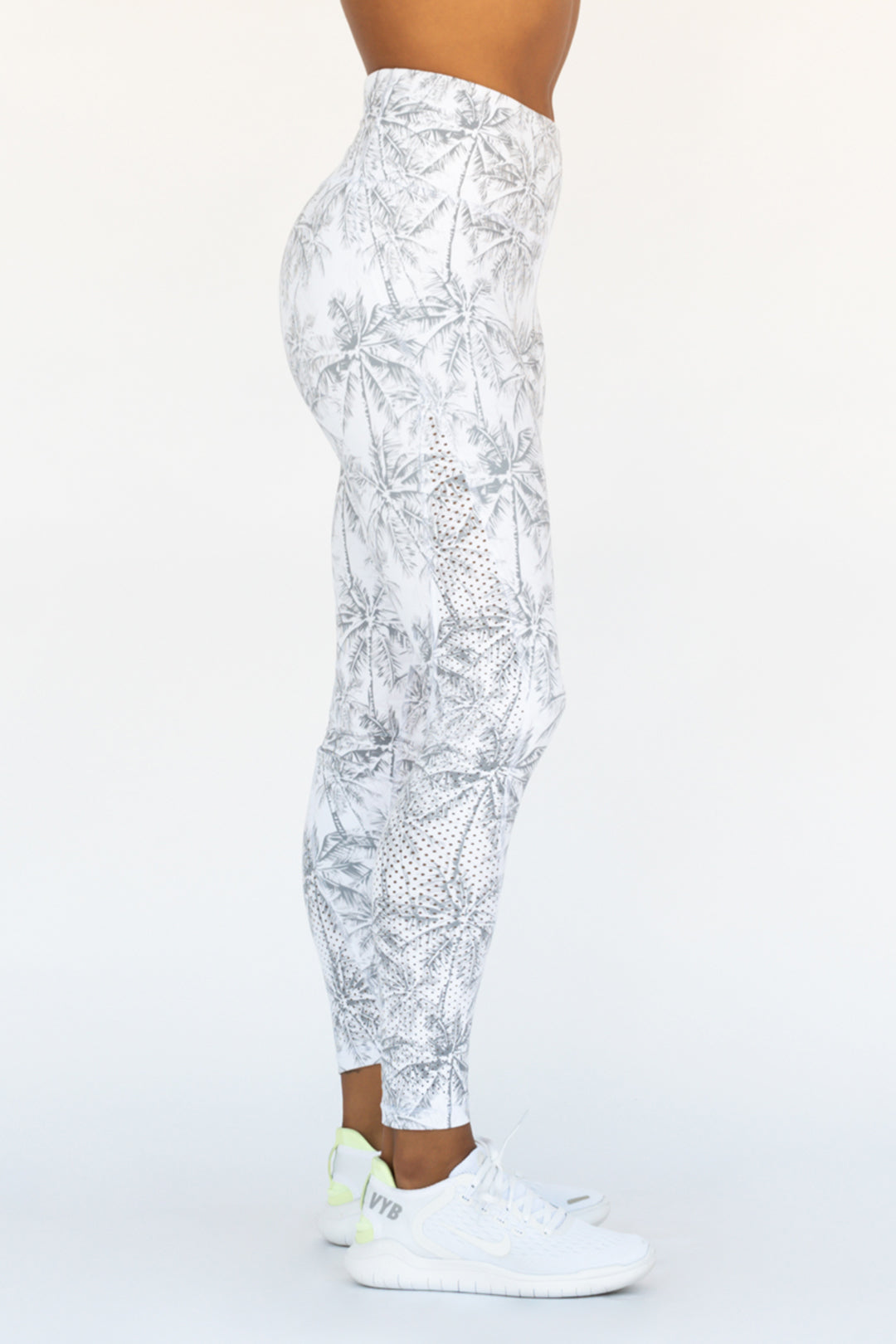 Palm Tree Printed Leggings with pockets