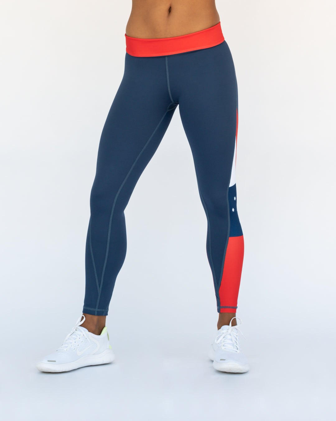 'True Blue' Functional Tights 7/8 Length
