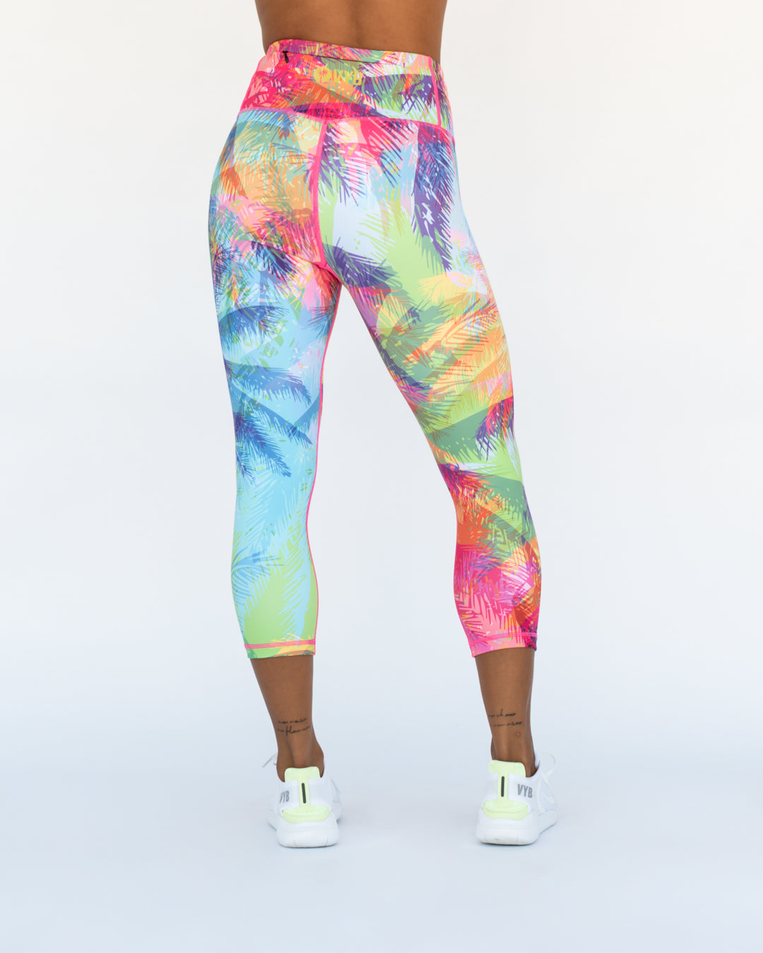 Tropical Punch Leggings 3/4 Length